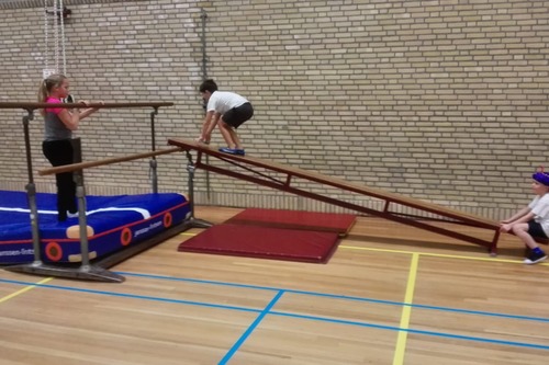 Recreanten meisjes en jongens