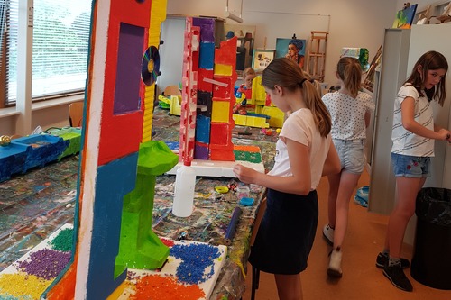 Kunstwerk van piepschuim