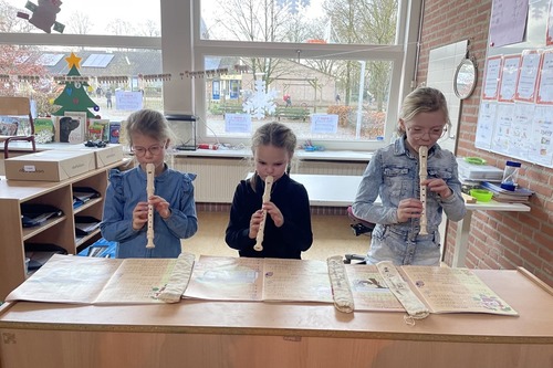 blokfluit voorspelen op school